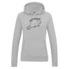 Ladies Hooded Sweatshirt by AWD Thumbnail